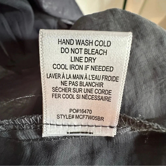 Bobeau Shiny Slate Waterfall Open Blazer with Pockets Size Small - Picture 9 of 9